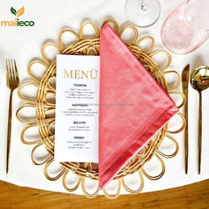 Vietnam Handicraft Eco-Friendly Ribu Natural Rattan <b>Placemats</b> 5mm Thickness <b>Bamboo</b> Serving for Food/Drinks Hot Products - Product Image 5