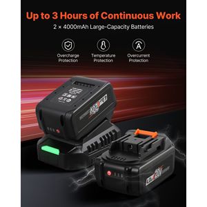 Avvitatore a impulsi elettrico da 20V senza fili, motore brushless da 1/2 pollice, coppia elevata 958.8 Ft-lbs/1300 Nm, batterie da 4Ah incluse - Product Image 3