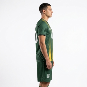 Uniforme de Fútbol Personalizado de Fábrica Profesional, Impresión Completa, Anti-Pilling, Ropa Deportiva para Equipos de Fútbol, Transpirable, Absorbe la Humedad, Unisex, 100% - Product Image 3