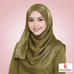 Green Zimmy Choo Square Hijab Scarf Solid Color Soft <b>Head</b> <b>Wrap</b> Casual Style Spring Summer Wear - Product Image 4