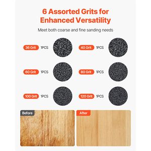 Dischi Abrasivi 2 X 42 Pollici, 6 Pezzi con Grane Assortite (36 40 60 80 100 120), Nastro Abrasivo in Carburo di Silicio - Product Image 6