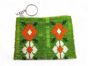 Vintage Bohemian Embroidered Beaded Coin Purse Handmade Eco-friendly Lightweight Durable Zipper Closure <b>Mini</b> Unisex - Product Image 3