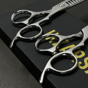 Ciseaux de coiffure ergonomiques professionnels pour salon, en acier inoxydable 440C, outil de coupe de précision - Product Image 3