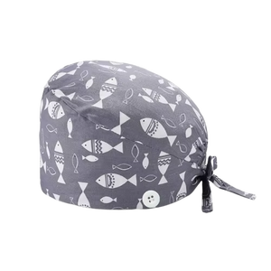 Custom Made Hospital <b>Scrub</b> <b>Caps</b> High Quality OEM Embroidery Logo Print Casual Unisex Breathable Woven Polyester/Cotton Needle - Product Image 3
