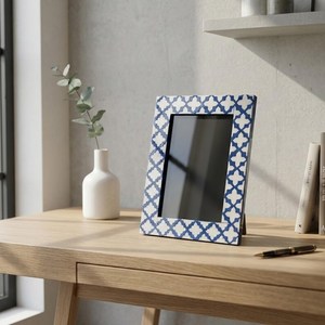 Handmade Bone Inlay Photo <b>Frame</b> | Green Resin Decorative <b>Picture</b> <b>Frame</b> | Boho Home Decor Gift - Product Image 4