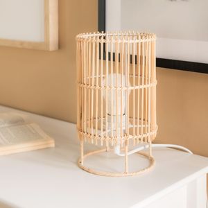 Handcrafted Rattan Table <b>Lamp</b> with Natural Woven Design and <b>Warm</b> Ambient Lighting for Home and Hotel Decoration - Product Image 1