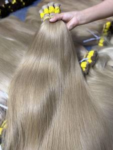 Extensions de cheveux en vrac, super double drawn, cheveux vierges bruns, 100% cheveux vietnamiens, sans traitement chimique - Product Image 3