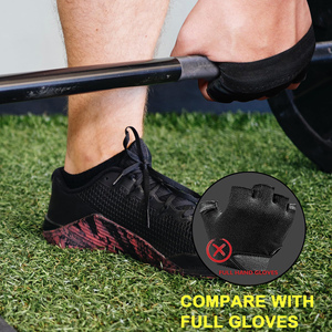 Protège-mains de musculation réglables de haute qualité avec support de paume haute adhérence pour les entraînements en salle et les levages lourds - Product Image 4