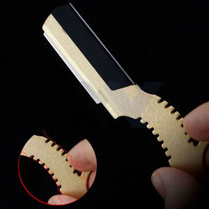 มีดโกนตัดผมแบบมืออาชีพ ใบมีดตรง คุณภาพพรีเมียม สำหรับตัดผมและโกนหนวด ใบมีดเปลี่ยนได้ เหมาะสำหรับช่างตัดผม - Product Image 5