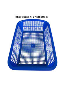 Bandeja Rectangular de Plástico para Alimentos, Multitamaño, Apta para Congelador, Duradera, de Grado Alimenticio - 37x26x11cm - Product Image 2