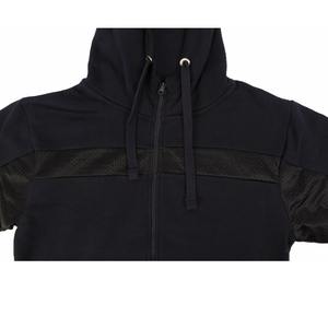 Survêtement d'hiver à capuche 100% coton avec veste zippée pour un style hivernal chaud, décontracté et idéal pour la course à pied, confortable pour homme - Product Image 5