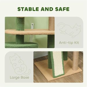 Albero Tiragraffi in Legno per il Divertimento di Tuo Amico Felino nel Gioco e nella Salita! - Product Image 4