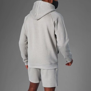 OEM/ODM Custom Made Polyester/Cotton Eco-Friendly Breathable Men's High Quality Quarter-<b>Zip</b> <b>Hooded</b> Drawstring Closure Winter - Product Image 2