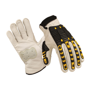 Best Selling Goat Grain Leather Safety <b>Gloves</b> Working Mechanic <b>Gloves</b> with TPR Impact and Abrasion Resistance <b>Driver</b> <b>Gloves</b> - Product Image 1