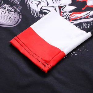 Camiseta de Compresión Deportiva Personalizada para Hombre, de Secado Rápido, Transpirable, Tejido Satinado, Cuello Mao, 100% Poliéster - Product Image 2