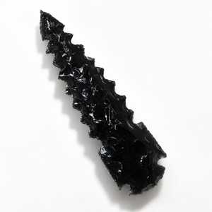 Couteau en obsidienne noire de 6 pouces, fait main, en pierre naturelle, à lame taillée, objet de collection, cadeau spirituel Wicca païen - Product Image 4