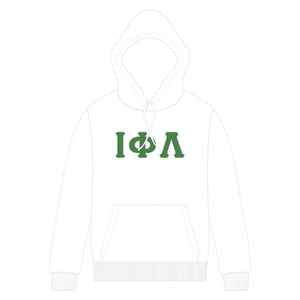 Sweat-shirt à capuche blanc Iota Phi Lambda Sorority avec lettres grecques, vêtement décontracté pour femme, pull à capuche de qualité supérieure - Product Image 1