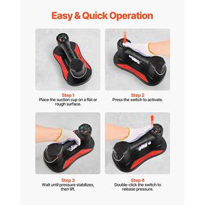 Ventouse électrique à vide, capacité de levage maximale de 375 lb, affichage numérique, outil de levage de carreaux robuste pour le levage de carreaux - Product Image 4