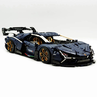 GULY-10635 MOC Blocs de construction en plastique, modèle de voiture de sport, 3654 pièces, alimenté par batterie, jouet d'assemblage DIY, pour les âges de 15 à 35 ans