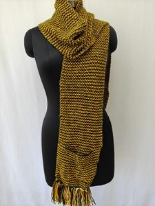 Elite Style Unisex Knitted <b>Scarf</b> - Fine Gauge Soft Winter Muffler - Custom Logo Elegant Ribbed Knit Wear - Product Image 6