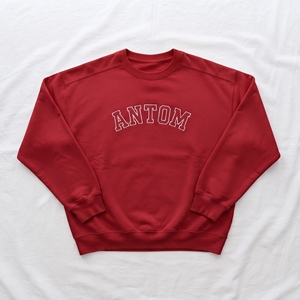 Sudadera Rosa con Cuello Redondo y Logotipo Personalizado Bordado, Unisex, Oversize, de Algodón Grueso, Estilo Varsity, Streetwear - Product Image 6