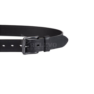 Ceinture en cuir pour homme, boucle simple, formelle, réglable, couleur unie, durable, confortable, pour usage quotidien - Product Image 4