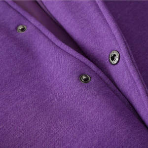 Chaquetas Varsity de Cuello Redondo para Hombre, Diseño Moderno, Color Sólido, Otoño, Transpirables, Impermeables, Diseño Personalizado, Ropa Urbana de Alta Calidad - Product Image 6