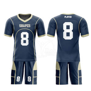 Conjunto de Uniforme de Fútbol Americano Personalizado de Alta Calidad, Camisetas de Equipo Sublimadas, Camisetas y Pantalones Cortos Personalizados para Fútbol Americano - Product Image 3