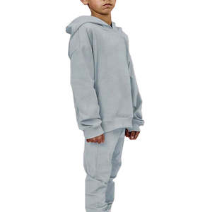 Conjunto de Sudadera y Pantalones Deportivos para Niños al por Mayor, Ropa Deportiva de Felpa para Niños, Chándal de Felpa para Niños al por Mayor, Cómodo - Product Image 4