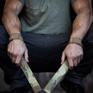Sangles de levage réglables en nylon camouflage avec fermeture Velcro pour la musculation et l'entraînement en salle de sport - Product Image 2