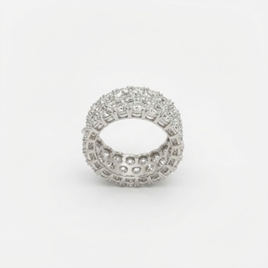 Contemporary 14K White Gold Lab Grown Diamond IGI Certified Engagement <b>Ring</b> <b>for</b> <b>Men</b> Women Anniversary Party Gift Jewelry - Product Image 2