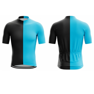 เสื้อจักรยานสีตัดกันแบบคอนทราสต์สูง |   เสื้อจักรยานแขนสั้นสีดำซีแยนโปรฟิตสำหรับผู้ชาย ผ้ายืดสแปนเด็กซ์/โพลีเอสเตอร์ แห้งเร็ว - Product Image 3