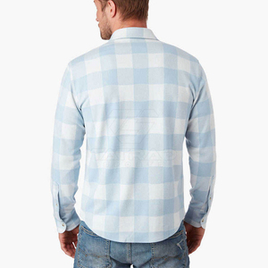 Custom Flannel Shirt Men Plaid Cotton Casual Workwear Button <b>Down</b> Shirt Wholesale Factory Manufacturer Flannel Shirt - Product Image 2