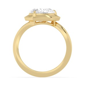 Bague de fiançailles en diamant de laboratoire en forme de cœur 2,50 CTW, or rose massif 14 carats, monture solitaire en forme de cœur, SJR61436HT-2.50CT - Product Image 6
