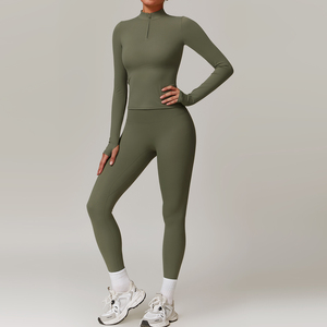Conjunto Deportivo para Mujer Canton Fair, Chándal sin Mangas, Transpirable, Ecológico, Ropa de Gimnasio, Top Deportivo, Pantalones de Yoga de Cintura Alta - Product Image 3