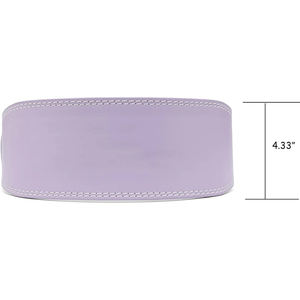 Ceinture de musculation respirante et robuste personnalisée pour la musculation, la remise en forme et la musculation en salle de sport, en cuir violet clair pour adulte - Product Image 6