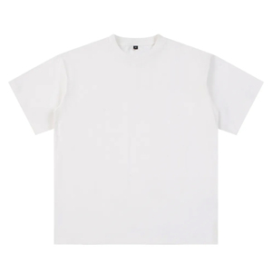 310G Men Spring Summer Heavyweight <b>T</b>-Shirt American Pure Cotton Trendy Brand Solid Color Short-Sleeved Shirt for Teenagers - Product Image 3