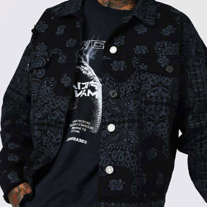 Latest High Street Ripped Embroidery Patches Fully Customized Men's Eco-Friendly Front Best Quality Plus Size Cotton Stand - Product Image 4