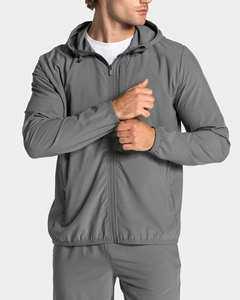 Vêtements de sport pour hommes en gros, sur mesure, OEM, veste et pantalon de survêtement classiques pour hommes, polyester léger et extensible, ensemble de jogging pour hommes - Product Image 5