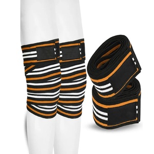 GAF Gym Adjustable Sports <b>Knee</b> Brace Elastic Support <b>Knee</b> Strap <b>Wraps</b> Weightlifting <b>Knee</b> <b>Wrap</b> Natural Rubber PVC Hook Loop - Product Image 5