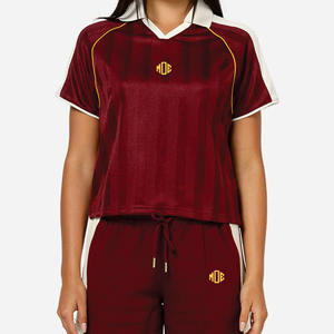 قميص رياضي نسائي مخصص بتقنية التسامي، قميص تدريب قصير الأكمام قابل للتنفس، ملابس الشارع والكاجوال، قميص كرة القدم الأمريكية - Product Image 2