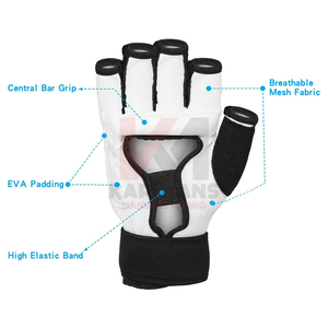 Guantes de MMA de Alto Rendimiento, Transpirables, con Dedos Descubiertos, para Entrenamiento de Sparring y Combate - Product Image 3
