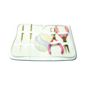 “Professional <b>Micro</b> Ring Hair <b>Extension</b> Pliers Kit – Premium Beading Tool Set with Leather Pouch - Product Image 2