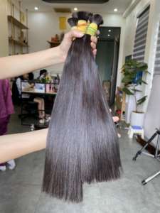 ผมมนุษย์ต่อชาวเอเชียผมตรงมีสีตรงเหมือนกระดูก - Product Image 6