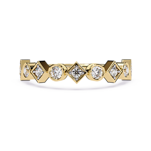 Women's Minimalist <b>Rings</b> 18K Pure <b>Gold</b> Kite shape & Bezel <b>set</b> Natural Round Diamond <b>Ring</b> Dainty Engagement <b>Rings</b> Wedding <b>Rings</b> - Product Image 1