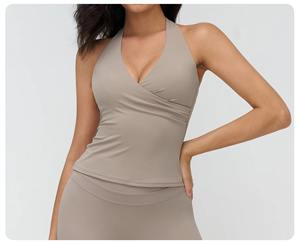 Camiseta Corta de Doble Capa de Secado Rápido para Mujer, Personalizada al por Mayor, Transpirable, de Manga Corta, Informal, para Uso Diario - Product Image 5