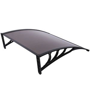 Staffa Marrone e Nera 100x100 per Tettoia Antipioggia per Porte e Finestre, Accessori di Qualità per Uso Domestico - Product Image 6