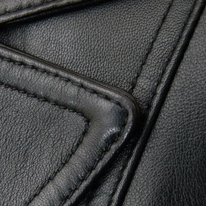 Women's <b>Genuine</b> Leather Blazer Full Sleeve Spread Collar Single Breasted Autumn Wear Solid Color Regular Length - Product Image 6