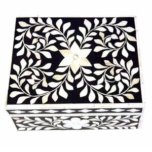 Nueva llegada: Caja de joyería con incrustaciones de hueso tallada a mano, caja de almacenamiento decorativa de hueso, organizador de joyas con incrustaciones de hueso a precio mayorista - Product Image 6