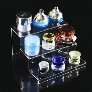 Custom <b>clear</b> Display Rack 3 Step Ties Acrylic Display Risers Stand Acrylic Display Shelf for Cosmetic,<b>Wallet</b> , Toys Decoratives - Product Image 4